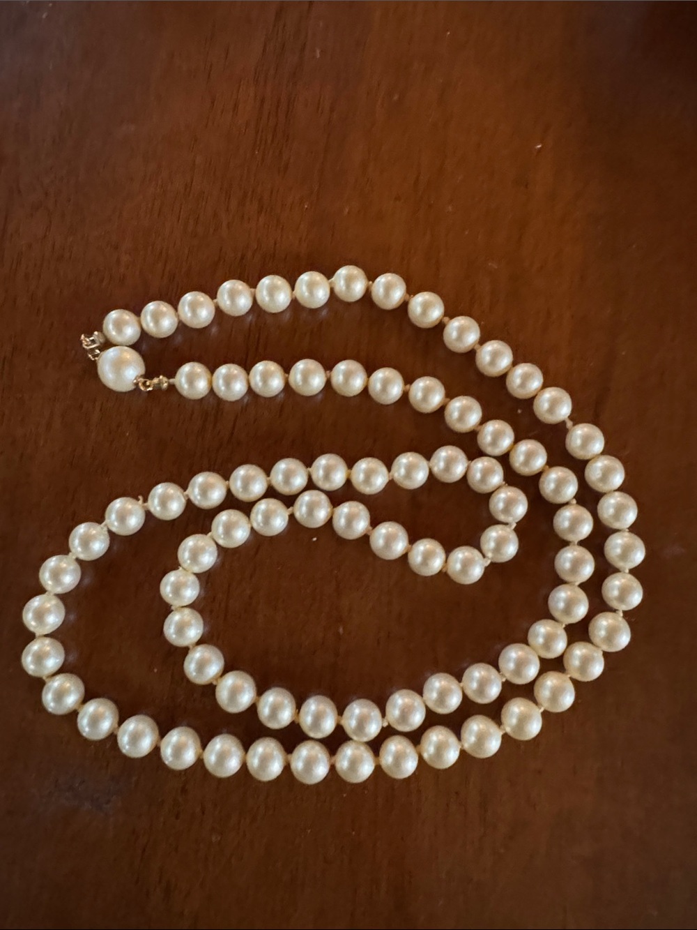 Classic Faux Pearl Strand Necklace - Cream